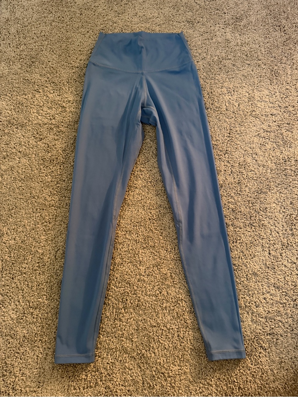 Colorfulkoala Dusty Steel Blue High Waisted Buttery Soft Leggings XS